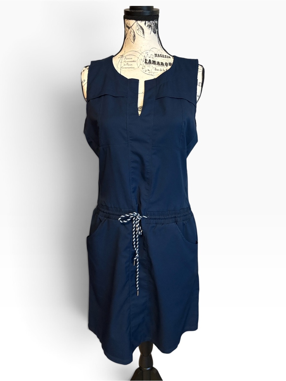 Freedom Trail by Kyodan Athletic Utility Dress Sleeveless Navy Blue Size M
